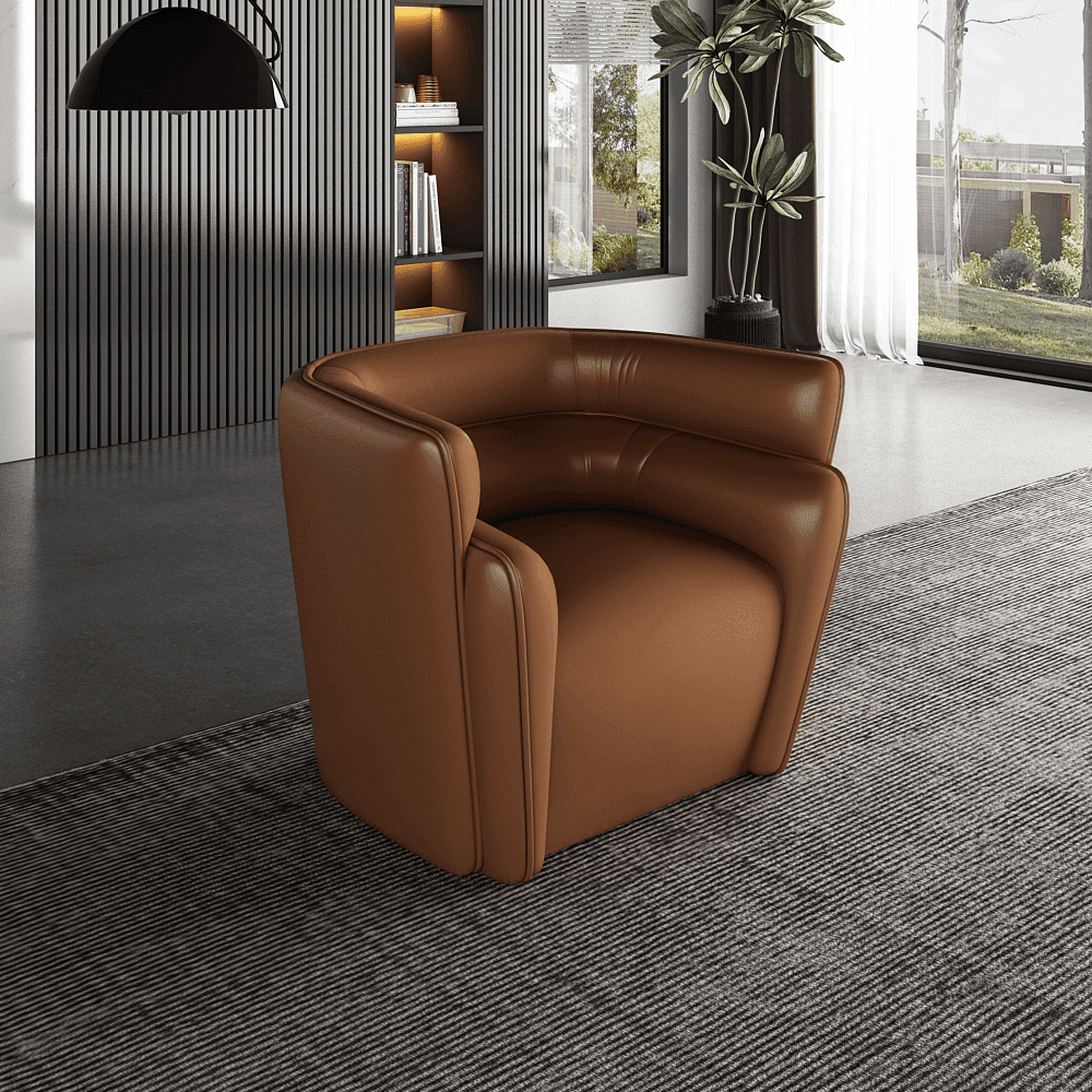 Freco İtalyan Deri Modern Berjer