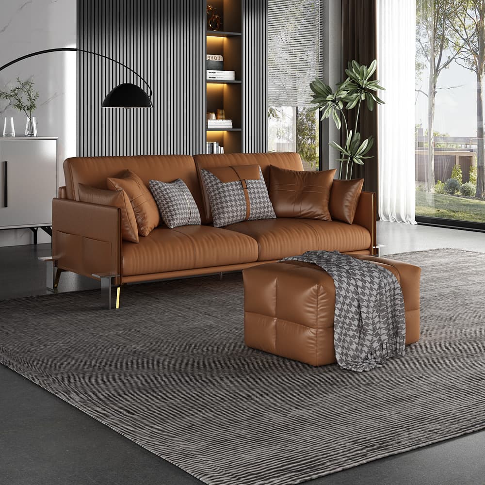 Sole İtalyan Deri Modern Koltuk