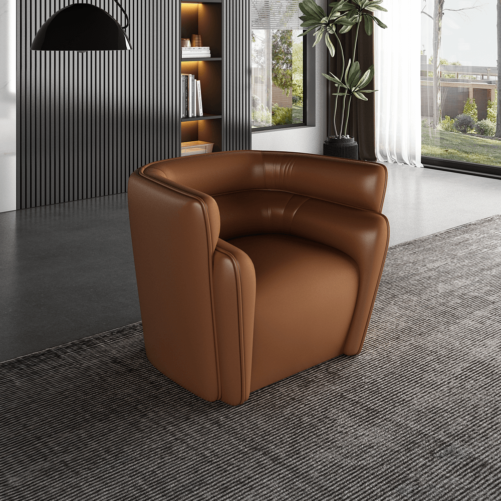 Freco İtalyan Deri Modern Berjer