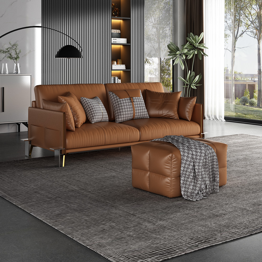 Sole İtalyan Deri Modern Koltuk